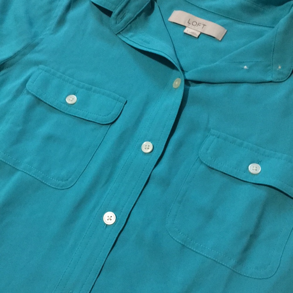 Loft Button Down Blouse - image 7